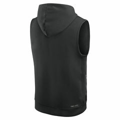 New York Jets Sideline Standard Issue Dri-FIT Sleeveless Hoodie Black | Nike for Sale
