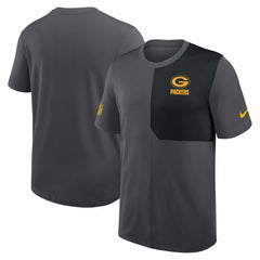Green Bay Packers Sideline UV Dri-Fit Coach Shirt Gray | Nike for Sale