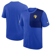 Los Angeles Rams Sideline UV Dri-Fit Coach Shirt Royal | Nike for Sale