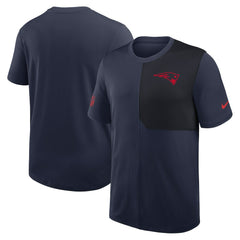New England Patriots Sideline UV Dri-Fit Coach Shirt Navy | Nike for Sale