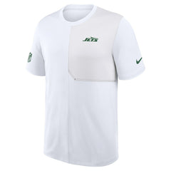 New York Jets Sideline UV Dri-Fit Coach Shirt White | Nike for Sale