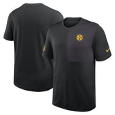 Pittsburgh Steelers Sideline UV Dri-Fit Coach Shirt Black | Nike for Sale