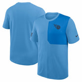 Tennessee Titans Sideline UV Dri-Fit Coach Shirt Light Blue | Nike for Sale