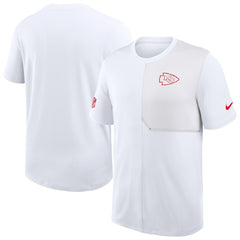Kansas City Chiefs Sideline UV Dri-Fit Coach Shirt White | Nike for Sale