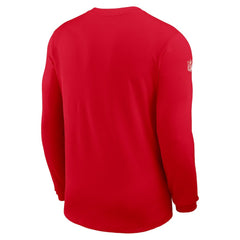 Kansas City Chiefs Sideline Coach UV Dri-FIT Long Sleeve Shirt Red | Nike for Sale