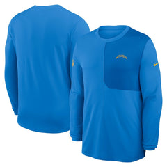 Los Angeles Chargers Sideline Coach UV Dri-FIT Long Sleeve Shirt Powder Blue | Nike for Sale