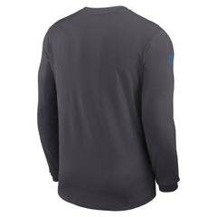 Los Angeles Chargers Sideline Coach UV Dri-FIT Long Sleeve Shirt Gray | Nike for Sale