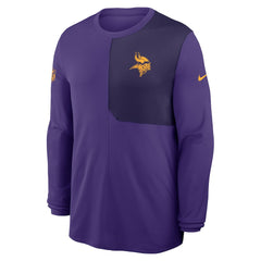 Minnesota Vikings Sideline Coach UV Dri-FIT Long Sleeve Shirt Purple | Nike for Sale