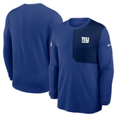 New York Giants Sideline Coach UV Dri-FIT Long Sleeve Shirt Royal | Nike for Sale