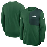 New York Jets Sideline Coach UV Dri-FIT Long Sleeve Shirt Green | Nike for Sale