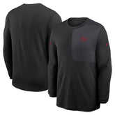 San Francisco 49ers Sideline Coach UV Dri-FIT Long Sleeve Shirt Black | Nike for Sale