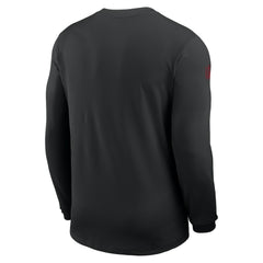 San Francisco 49ers Sideline Coach UV Dri-FIT Long Sleeve Shirt Black | Nike for Sale
