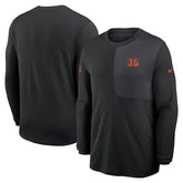 Cincinnati Bengals Sideline Coach UV Dri-FIT Long Sleeve Shirt Black | Nike for Sale