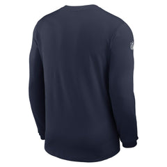 Dallas Cowboys Sideline Coach UV Dri-FIT Long Sleeve Shirt Navy | Nike for Sale