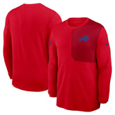 Buffalo Bills Sideline Coach UV Dri-FIT Long Sleeve Shirt Red | Nike for Sale