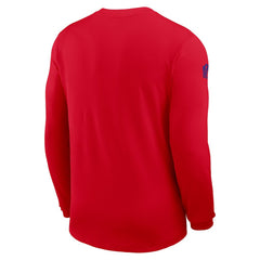 Buffalo Bills Sideline Coach UV Dri-FIT Long Sleeve Shirt Red | Nike for Sale