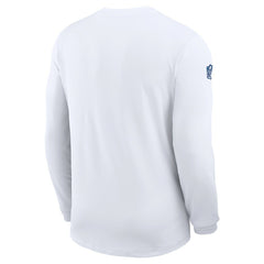 Indianapolis Colts Sideline Coach UV Dri-FIT Long Sleeve Shirt White | Nike for Sale