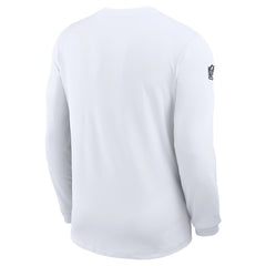 Dallas Cowboys Sideline Coach UV Dri-FIT Long Sleeve Shirt White | Nike for Sale