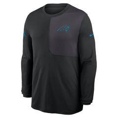 Carolina Panthers Sideline Coach UV Dri-FIT Long Sleeve Shirt Black | Nike for Sale