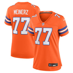 Quinn Meinerz Denver Broncos Women's Mile High Collection 1977 Throwback Player Game Jersey Orange | Nike for Sale