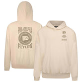 Philadelphia Flyers Levelwear Contact Stamp Pullover Hoodie - Cream - NHL