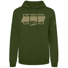 Philadelphia Flyers Levelwear Podium Pullover Hoodie - Olive - NHL
