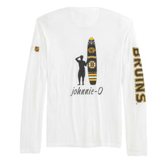 Boston Bruins johnnie-O Adam Long Sleeve T-Shirt - White - NHL