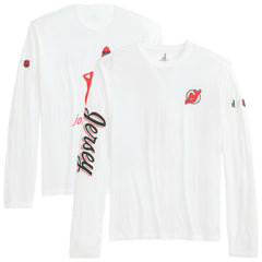 New Jersey Devils johnnie-O Adam Long Sleeve T-Shirt - White - NHL