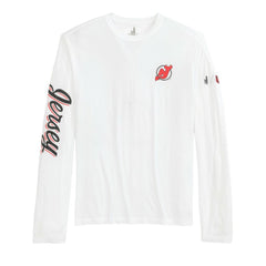 New Jersey Devils johnnie-O Adam Long Sleeve T-Shirt - White - NHL