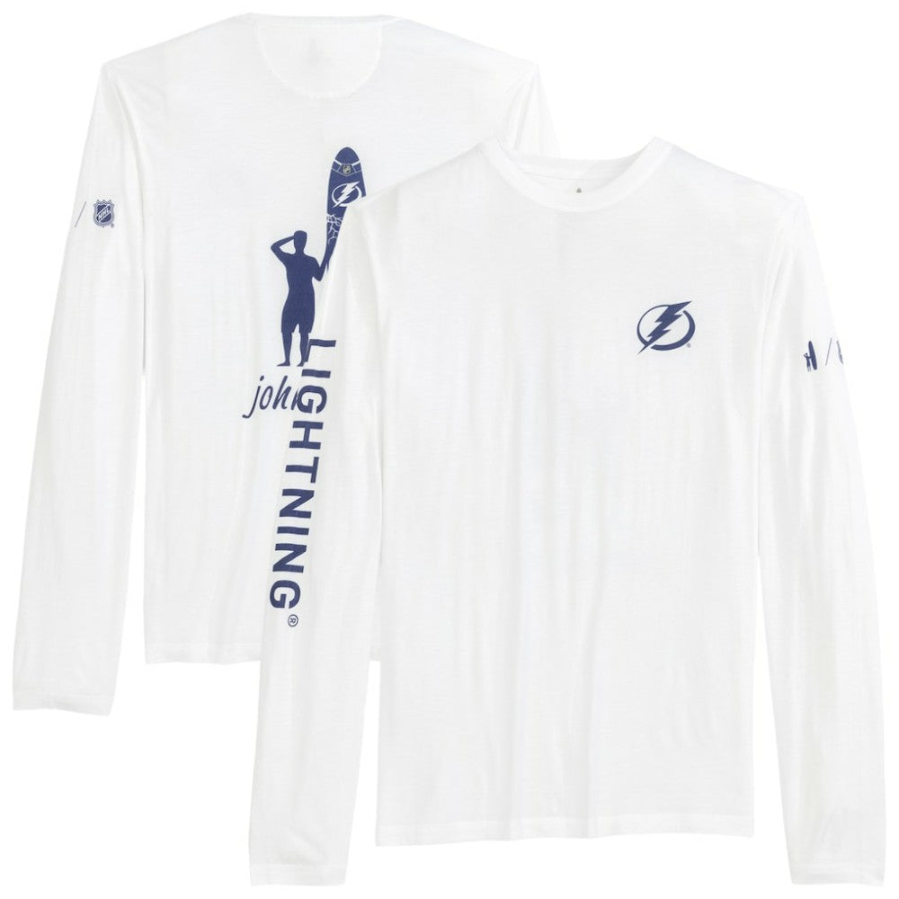 Tampa Bay Lightning johnnie-O Adam Long Sleeve T-Shirt - White - NHL