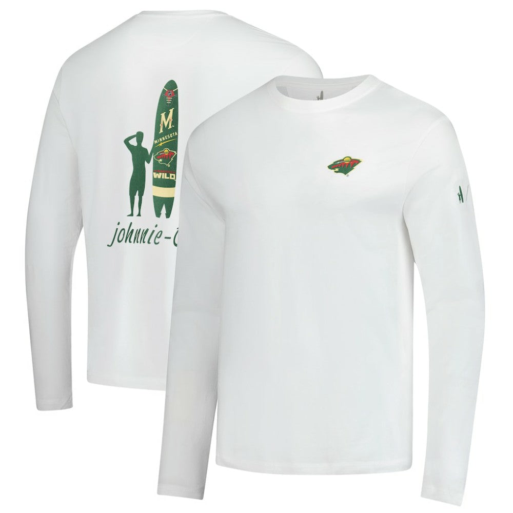 Minnesota Wild johnnie-O Adam Long Sleeve T-Shirt - White - NHL
