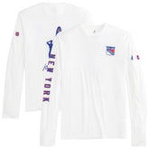 New York Rangers johnnie-O Adam Long Sleeve T-Shirt - White - NHL