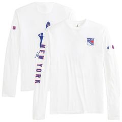 New York Rangers johnnie-O Adam Long Sleeve T-Shirt - White - NHL
