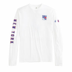 New York Rangers johnnie-O Adam Long Sleeve T-Shirt - White - NHL