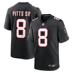 Kyle Pitts Sr. Atlanta Falcons Alternate Game Jersey Black | Nike for Sale