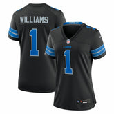 Jameson Williams Detroit Lions Women's 2nd Alternate Game Player Jersey Black | Nike for Sale
