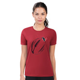 Houston Texans G-III 4Her by Carl Banks Women's Super-Slim Fit Lightweight Subtle Football T-Shirt Red | NFL
