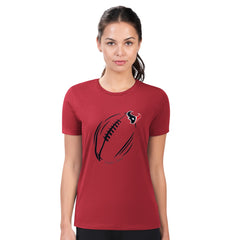 Houston Texans G-III 4Her by Carl Banks Women's Super-Slim Fit Lightweight Subtle Football T-Shirt Red | NFL