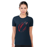 Houston Texans G-III 4Her by Carl Banks Women's Super-Slim Fit Lightweight Subtle Football T-Shirt Navy | NFL