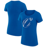 Indianapolis Colts G-III 4Her by Carl Banks Women's Super-Slim Fit Lightweight Subtle Football T-Shirt Royal | NFL