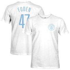 Phil Foden Manchester City 1863FC Player T-Shirt White - FIFA World CUP