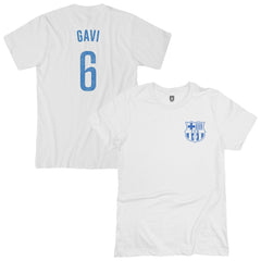 Gavi Barcelona 1863FC Player T-Shirt White - FIFA World CUP