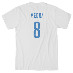 Pedri Barcelona 1863FC Player T-Shirt White - FIFA World CUP