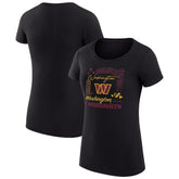 Washington Commanders G-III 4Her by Carl Banks Women's Super-Slim Fit Lightweight Collage Team T-Shirt Black | NFL
