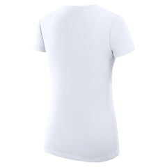 Philadelphia Eagles G-III 4Her by Carl Banks Women's Super-Slim Fit Lightweight Collage Team V-Neck T-Shirt White | NFL