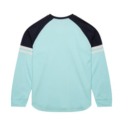 Seattle Kraken Mitchell & Ness Thermal Henley Long Sleeve T-Shirt - Light Blue - NHL