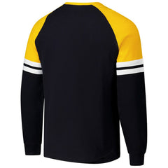 Pittsburgh Penguins Mitchell & Ness Thermal Henley Long Sleeve T-Shirt - Black - NHL