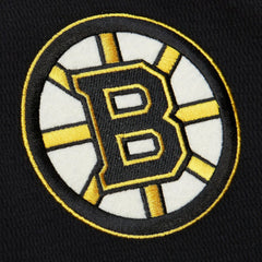 Boston Bruins Mitchell & Ness Thermal Henley Long Sleeve T-Shirt - Black - NHL