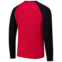 Detroit Red Wings Mitchell & Ness Legendary Slub Raglan Long Sleeve T-Shirt - Red/Black - NHL