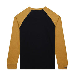 Vegas Golden Knights Mitchell & Ness Legendary Slub Raglan Long Sleeve T-Shirt - Black/Gold - NHL